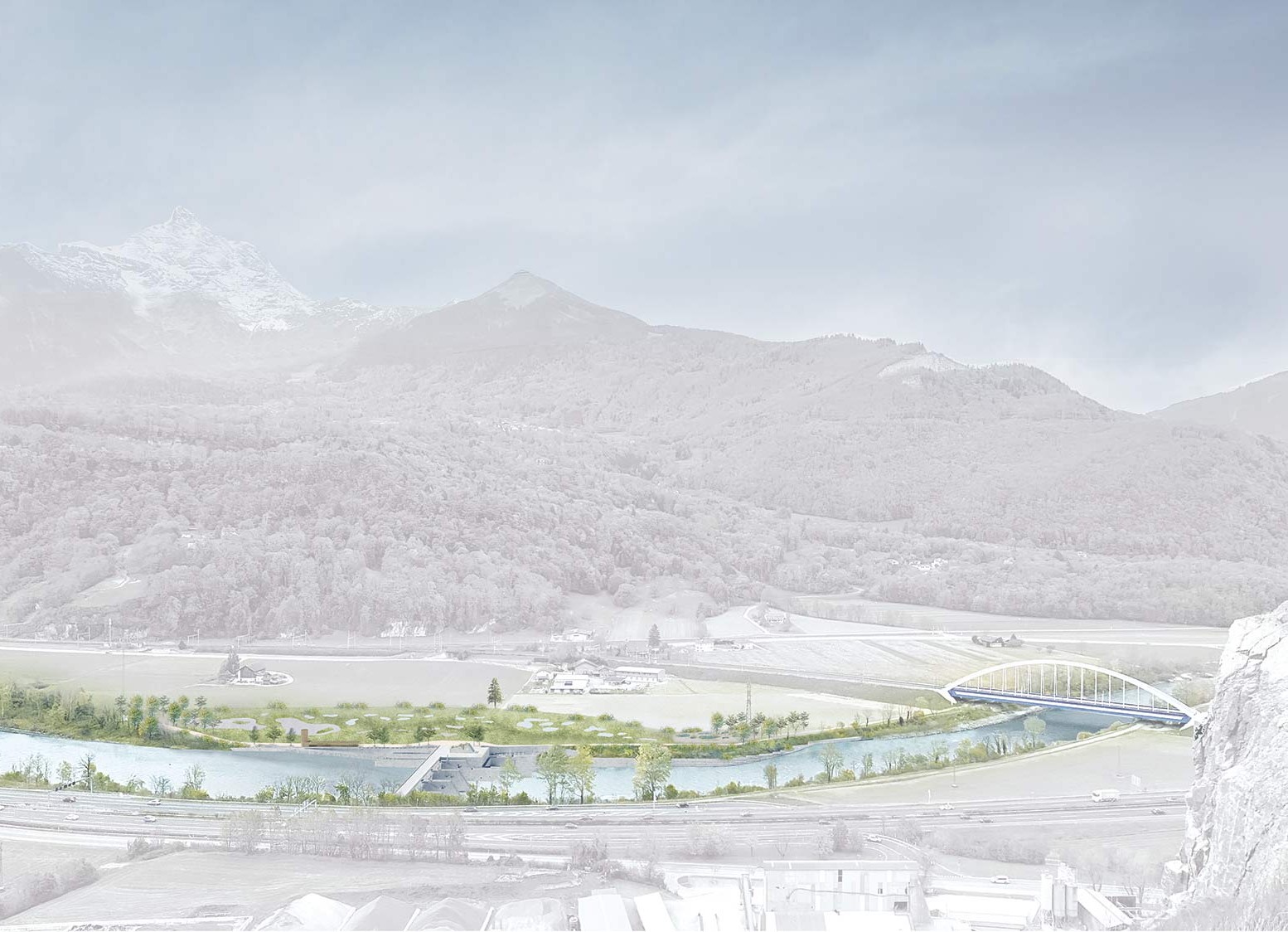 Palier depuis les Plans sur Bex